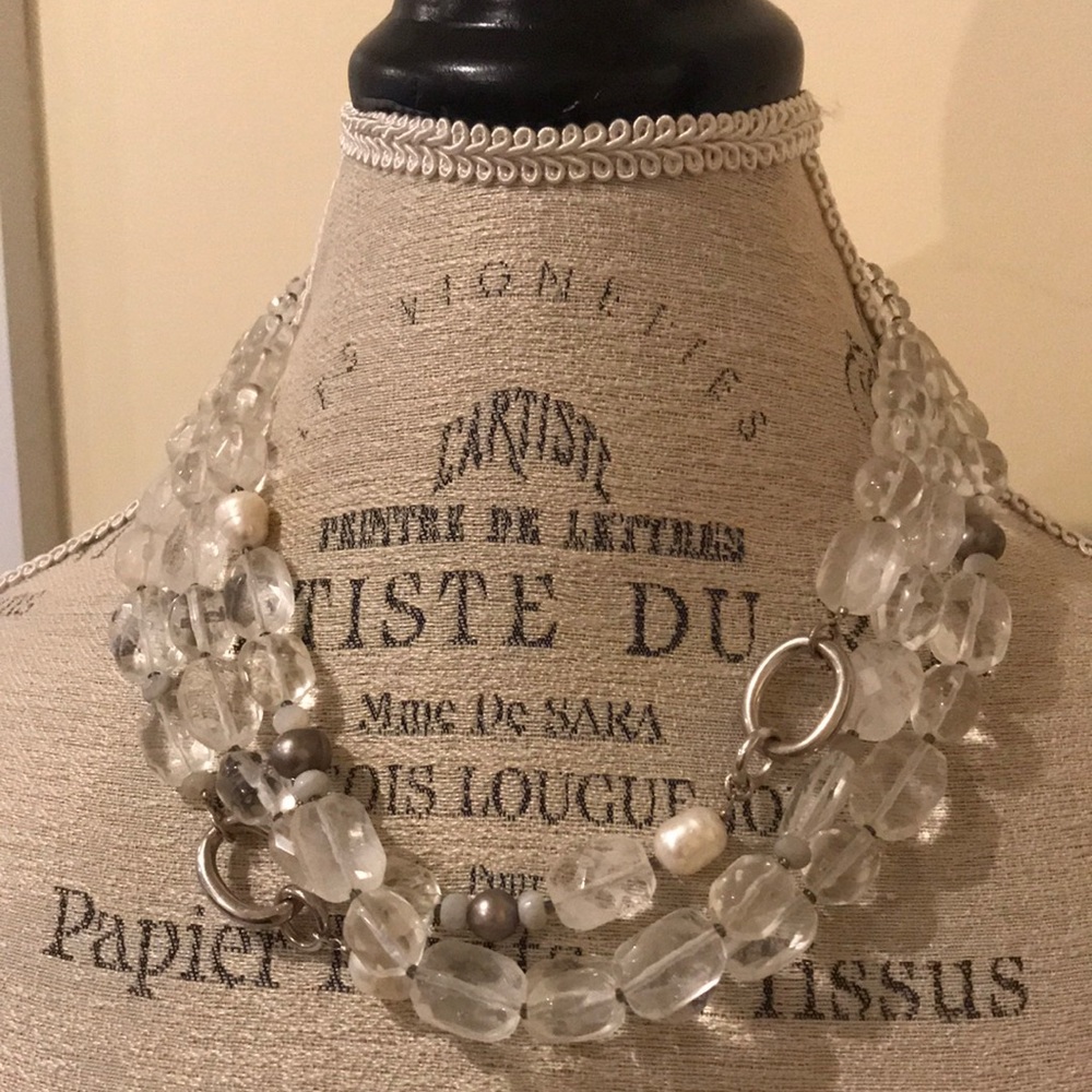 New Silpada 3 Strand Crystal Necklace